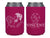Neoprene Wedding Can Cooler #273N - Custom Portrait Illustration - Wedding Favors, Guests, Wedding Favor, Beer Holder, Party Favors