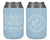 Drinks on Us - Neoprene Wedding Can Cooler #242N - Custom Pet Illustration - Wedding Favors, Party Favors, Beer