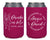 Drinks on Me - Neoprene Wedding Can Cooler #238N - Custom Pet Illustration - Wedding Favors, Wedding Favors, Beer, Party Favors