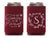 Tis The Season - Wedding Can Cooler #304R - Custom - Holiday Wedding Favors, Christmas Wedding, Beer, Wedding Favor, Christmas Gift