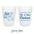 Can Cooler & Frosted Cup Package #205 - Custom Pet Illustration - Sit Stay Drink - Wedding Favor Pack, Wedding Favors, Wedding Cups, Pet