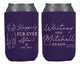 Neoprene Wedding Can Cooler #244 - Happily Fur-Ever After