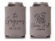 Wedding Can Cooler #276R - Custom Pet Illustration