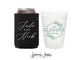 Can Cooler & Frosted Cup Package #207 - Floral Wreath Monogram