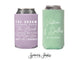 The Groom The Bride - Wedding Regular & Slim Can Cooler Package #160RS