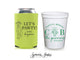 Wedding Can Coolers & Stadium Cups Package #239 - Custom Pet Illustration