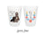 Full Color 12oz or 16oz Frosted Unbreakable Plastic Cup #12 - Custom Pet Illustration - Pet Wedding Favor, Dog Wedding Cup, Gift for Guests