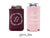 Wedding Regular & Slim Can Cooler Package #114RS - Monogram Wreath - Custom - Wedding Favor Package, Wedding Favor, Can Holder, Party Cup