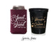 Wedding Can Cooler & Stadium Cup Pack #257 - Wedding Favor Combo Pack, Beer Cups, Stadium Cups, Wedding Favors, Hugger