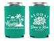 Wedding Can Cooler #297R - Aloha Tropical