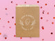 Foiled Party Snack Bag #10 Circle Leaf Monogram