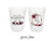 Full Color 12oz or 16oz Frosted Unbreakable Plastic Cup #9 - Monogram Crest - Bridal Wedding Favor, Wedding Cup, Party Gift for Guests
