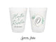 Full Color 12oz or 16oz Frosted Unbreakable Plastic Cup #11 - Monogram Crest