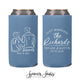 Slim Wedding Can Cooler #290S - Custom Couple Illustration