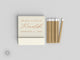 Foiled Wedding Matchbooks #40 - Wedding Matches, Match Book, Wedding Match Favors, Match Books, Candle Matches, Bridal Favors, Party Matches
