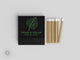 Foiled Wedding Matchbooks #50 - Tropical Wedding Matches, Match Book, Wedding Match Favors, Match Books, Candle Matches, Bridal Favors
