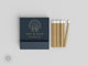 Foiled Wedding Matchbooks #52 - Shell Wedding Matches, Match Book, Wedding Match Favors, Match Books, Candle Matches, Bridal Favors