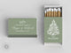 Foiled Wedding Matchboxes #50 - Holiday Matches, Matchbox, Wedding Match Favors, Match Boxes, Candle Matches, Bridal Favors, Party Matches