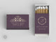 Foiled Wedding Matchboxes #58 - Custom Venue Wedding Matches, Matchbox, Wedding Match Favors, Match Boxes, Candle Matches, Bridal Favors