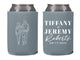 Wedding Can Cooler #289R - Couple Portrait Illustration