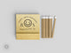Foiled Birthday Matchbooks #36 - 40th Birthday - Smiley Face