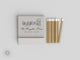 Foiled Wedding Matchbooks #39 - Custom Venue Illustration
