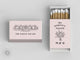Foiled Wedding Matchboxes #59 - The Perfect Match