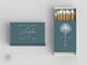 Foiled Wedding Matchboxes #69 - Palm Tree Wedding Matches, Matchbox, Wedding Match Favors, Match Boxes, Candle Matches, Bridal Favors, Party