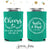 Regular & Slim Can Cooler Wedding Package #183RS - Cheers to the Mr and Mrs
