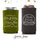 Regular & Slim Can Cooler Wedding Package #155RS - Cheers to The Mr and Mrs