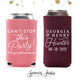 Regular & Slim Can Cooler Wedding Package #162RS - Can't Stop This Party