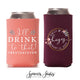 Wedding Regular & Slim Can Cooler Package #7FRS - Full Color - I'll Drink to That