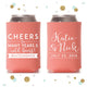 Cheers to Many Years - Wedding Can Cooler #52R