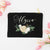 Floral Cosmetic Bag #1 - Personalized Cosmetic Bag, Floral Makeup Bag, Bridesmaids Gift, Bridal Party Gift, Bridesmaid Cosmetic Makeup Bag
