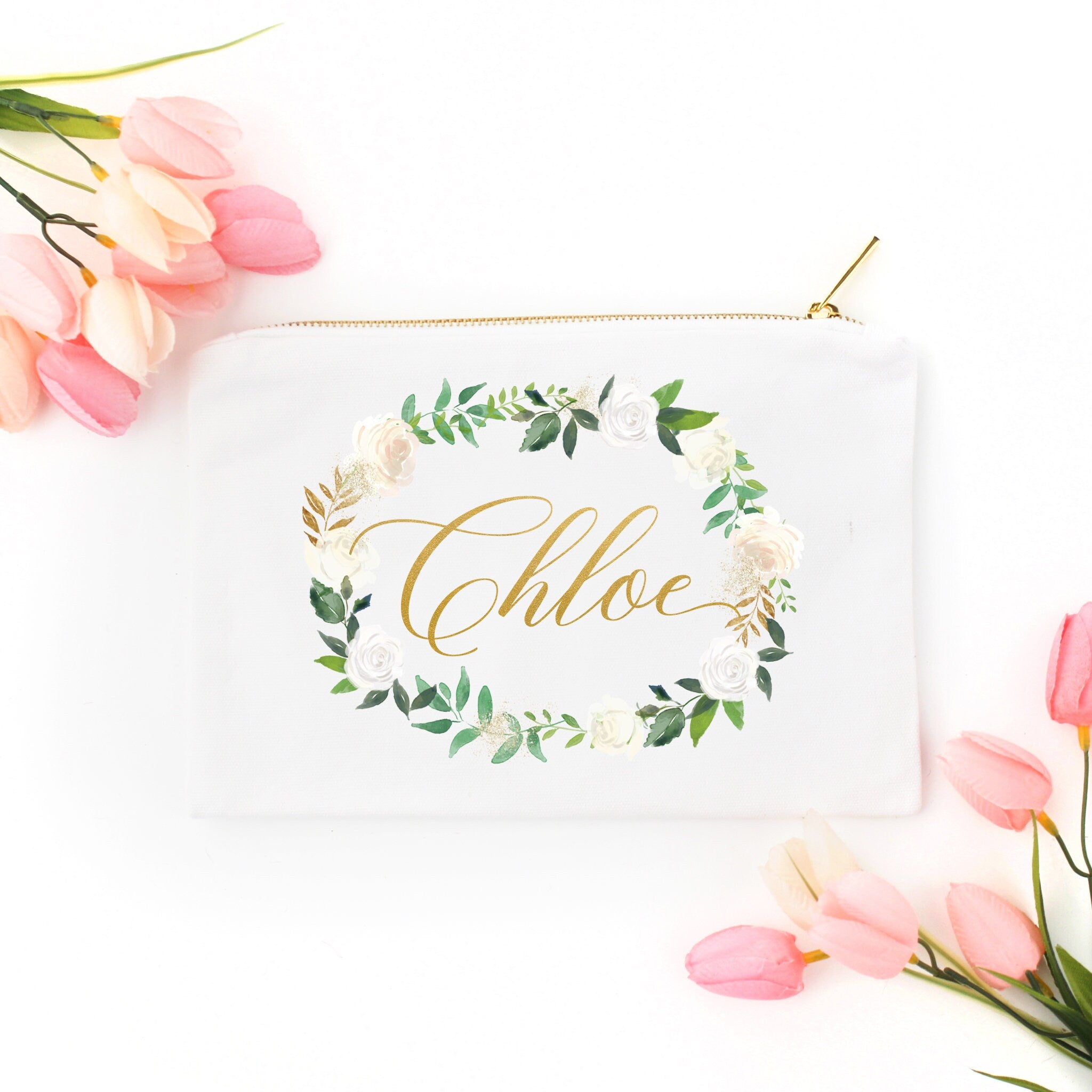 Floral Cosmetic Bag #4 – Sycamore Studios - Main Image