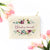 Floral Cosmetic Bag #5 - Personalized Cosmetic Bag, Floral Makeup Bag, Bridesmaids Gift, Bridal Party Gift, Bridesmaid Cosmetic Makeup Bag