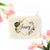 Floral Cosmetic Bag #9 - Personalized Cosmetic Bag, Floral Makeup Bag, Bridesmaids Gift, Bridal Party Gift, Bridesmaid Cosmetic Makeup Bag