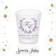 Wreath - Frosted Shot Glass #31F