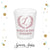 Monogram Wreath - Frosted Shot Glass #42F