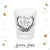 Antlers and Roses - Frosted Shot Glass #1F