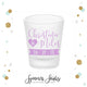 Wedding Heart - Frosted Shot Glass #5F