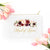 Floral Cosmetic Bag #6 - Personalized Cosmetic Bag, Floral Makeup Bag, Bridesmaids Gift, Bridal Party Gift, Bridesmaid Cosmetic Makeup Bag