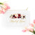 Bridesmaid Makeup Bag #6 - Personalized Cosmetic Bag, Floral Makeup Bag, Bridesmaids Gift, Bridal Party Gift, Bridesmaid Cosmetic Makeup Bag