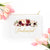 Floral Cosmetic Bag #8 - Personalized Cosmetic Bag, Floral Makeup Bag, Bridesmaids Gift, Bridal Party Gift, Bridesmaid Cosmetic Makeup Bag