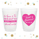 Heart - 12oz or 16oz Frosted Unbreakable Plastic Cup #20