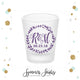 Monogram Wreath - Frosted Shot Glass #21