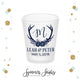 Rustic Antlers - Frosted Shot Glass #39