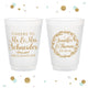 Cheers to the Mr and Mrs - 12oz or 16oz Frosted Unbreakable Plastic Cup #110