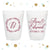 Monogram Wreath - 12oz or 16oz Frosted Unbreakable Plastic Cup #114