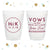 Vows Are Done - 12oz or 16oz Frosted Unbreakable Plastic Cup #22